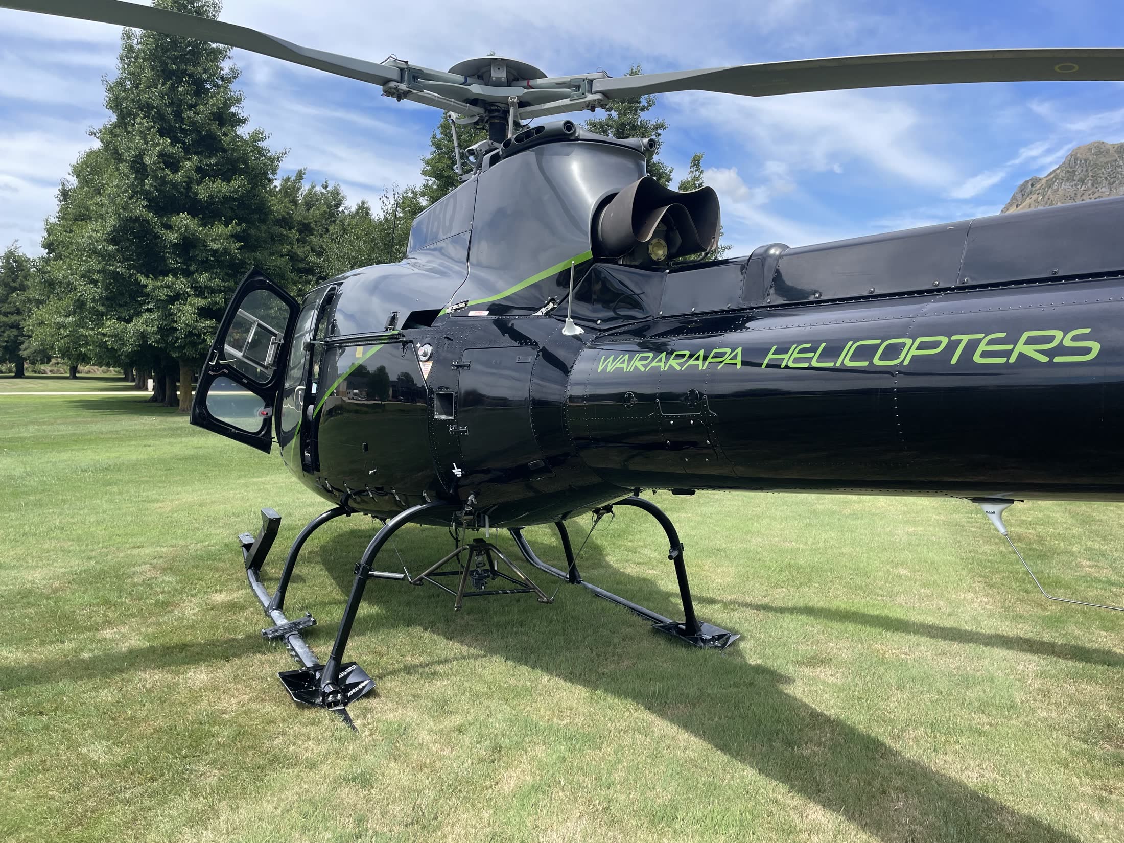 IBQ, our Airbus AS350BA, ready for a scenic flight